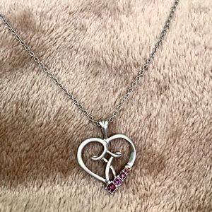 Amethyst Heart Necklace!